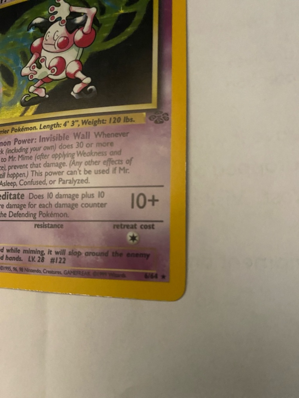 MR. MIME - 6/64 - Jungle Set - Holo - Pokemon Card - Picture 3 of 15